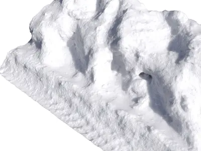 Snow fence 3D model