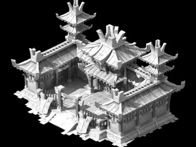 City Building - Military Hall 35 3D model