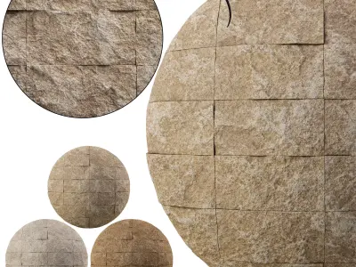 Split Face Travertine 07 - Seamless Texture