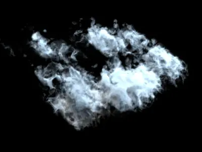 Realistic clouds - smoke - low poly pack 30 models Low-poly 3D model