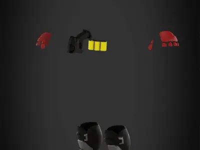 Overwatch Soldier-76 Armor and Accessories for Cosplay 3D print model