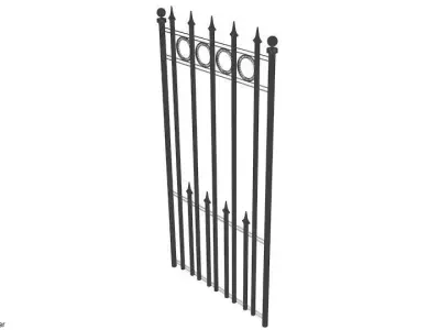 Steel Gate Type 2 3D model