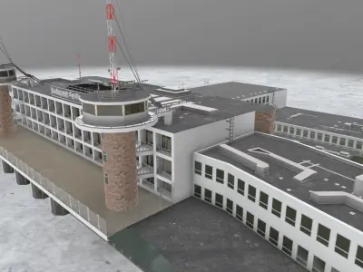 LHBP Terminal 1 Low-poly 3D model