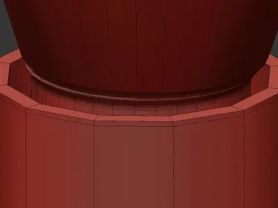 ed030 table lamp with base and gold bulb 3D model