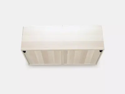 BESTA Shelf unit with doors 16 Low-poly 3D model