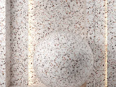 2 in 1 - 4k Terrazzo Confetti Vol 4 - seamless - pbr Texture