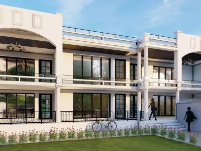 Classic Double-Story Villa -SketchUp  Lumion Autocad 3D model