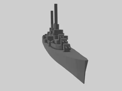 USS Atlanta - Model for small scale printing 3D print model