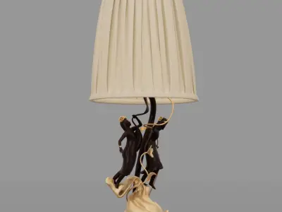 Lamp table scultura 3D model