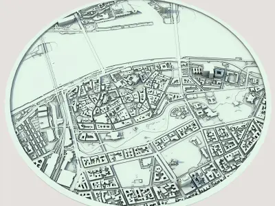 Riga City Latvia 3D print model