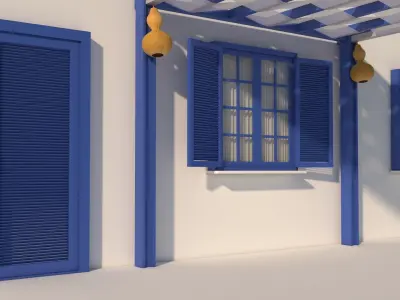 Mediterranean House Details 3D model