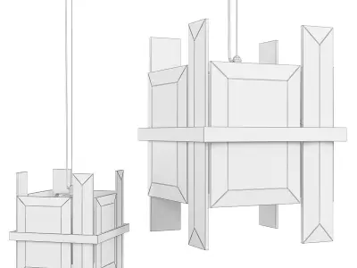 Hanging lamp Cerezo Low-poly 3D model