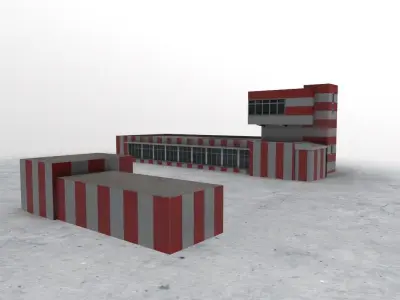 LBSF Control Point Low-poly 3D model