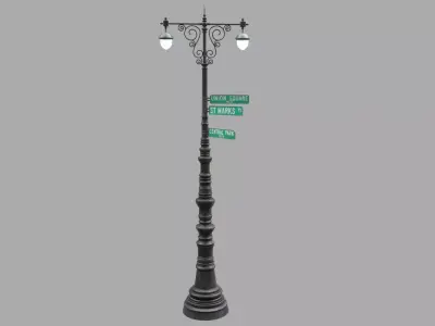 Street lamp 2 3D model