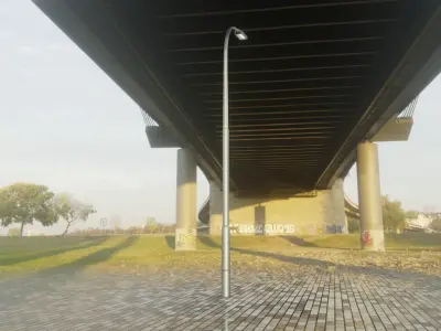 Street Light 11 version 11 6m with pole 1 Low-poly 3D model