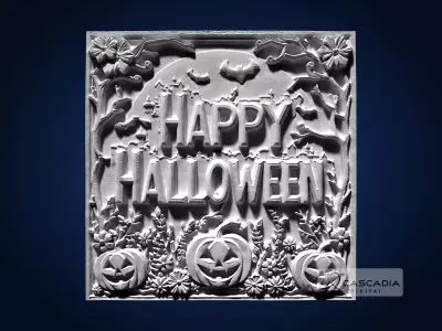 Happy Halloween - CNC Router Carving Casting Pumpkins 3D print model
