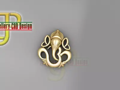 GANASH PENDENT 3D print model