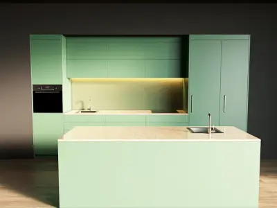 101-Kitchen5 matte 9 3D model