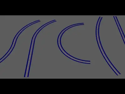 Realistic desert road - complete scene 3D model