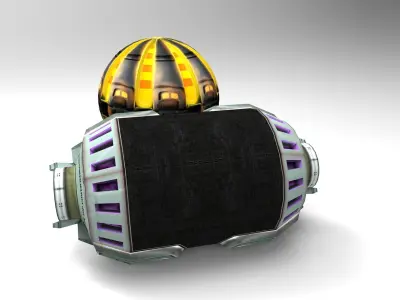Sci-Fi Grenade  Low-poly 3D model