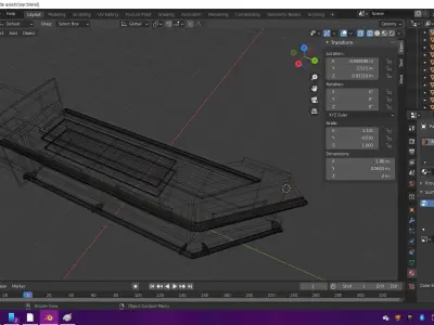 Custom Bar Low-poly 3D model