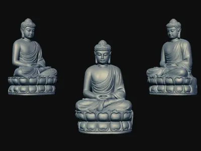 Buddha Statue - 3DP Ready 3D print model