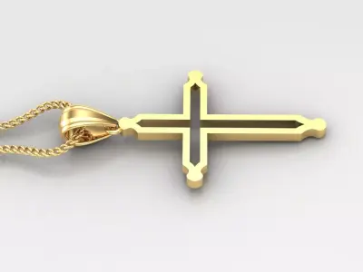 Cross Light Gold 4CP059 3DM STL 3D print model