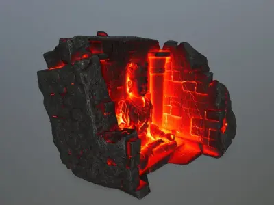 buda temple  Low-poly 3D model