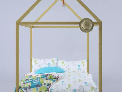 Kid bed 3D model purchase