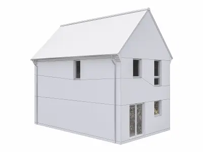 Neighborhood Houses P20 Low-poly 3D model