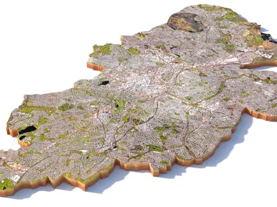Birmingham City in United Kingdom 3D model