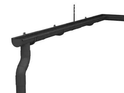 Gutters pipe hanger 3D model