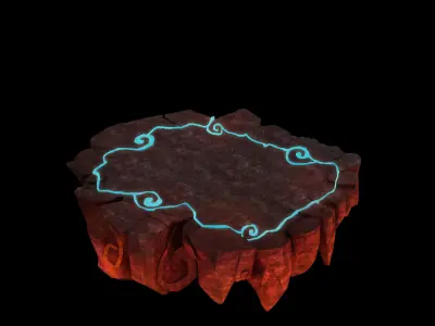 Lava Hell - Ground - Shitai 35 3D model