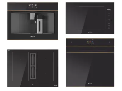 SMEG kitchen appliances 3D model