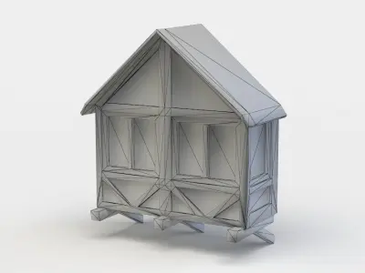 House oriel Low-poly 3D model