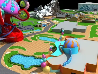 Amusement Park 3D model
