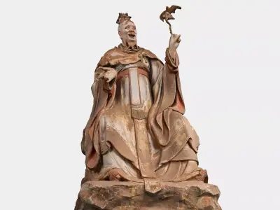 Deity Statue Sculpture06 3D model