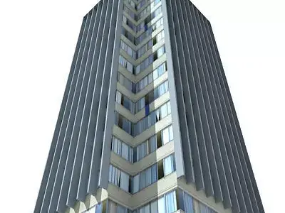 Tall Building 116 Low-poly 3D model