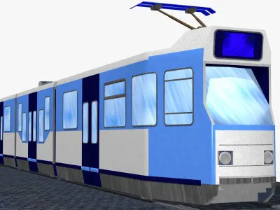 bn tram version 11 and-or 12 Low-poly 3D model