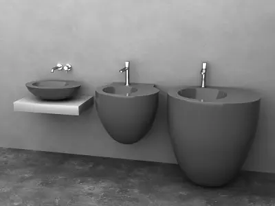 Ceramica Cielo Washbasin 3D model