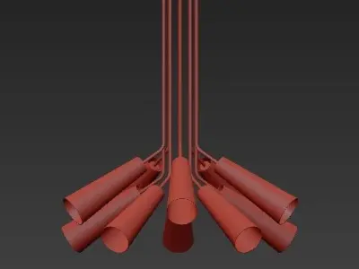 Kare Design Multi Speaker Pendant Lamp 3D model