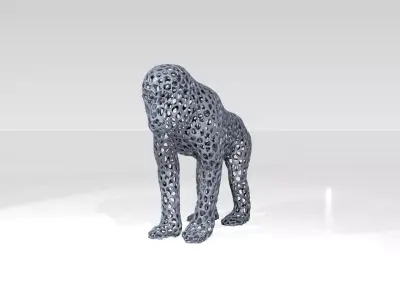 Monkey Voronoi 3D model