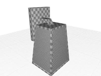 Mcdonough Beveled Glass Outdoor Wall Lantern 3D model