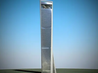 Skyscraper in shanghai 3D model