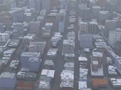 City 98 Low-poly 3D model
