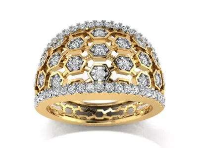 Women Ring  Render 3dm STL OBJ FBX Details 3D print model 229