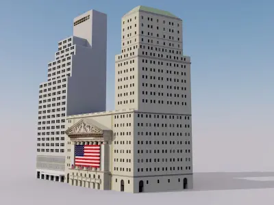 New York Stock Exchange Building - Wall Street 3D model