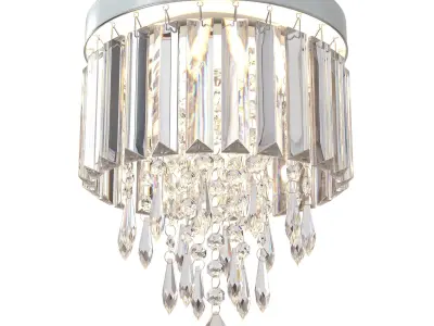  Nobranded Mini Crystal Chandelier Flush Mount Ceiling Light 3D model