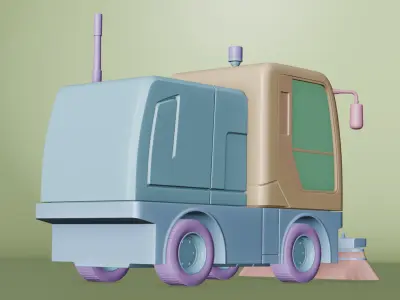 Street Sweeper 3D model