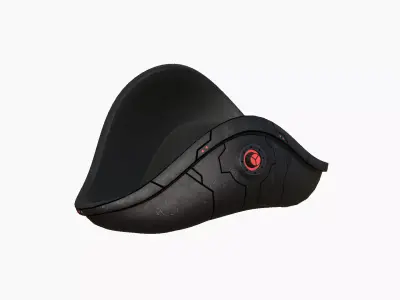 SciFi Pirate Hat A08 - Futuristic Character Design Low-poly 3D model
